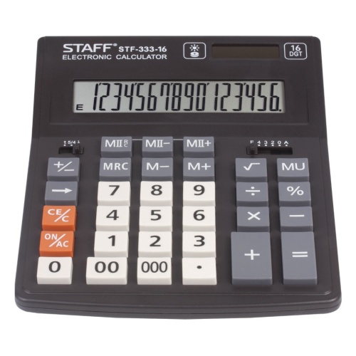 Калькулятор настольный Staff PLUS STF-333 16 разрядов 250417 фото 10
